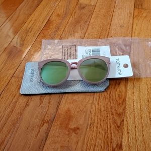 Topshop dusty rose mirrored sunglasses